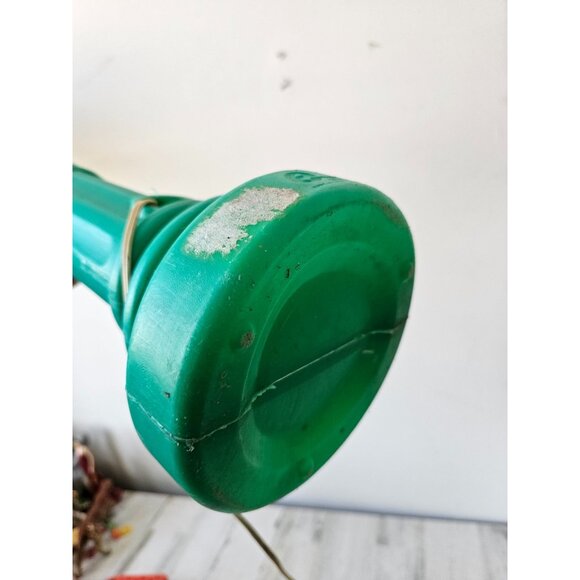Vintage empire green rare candlestick lamp post blow mold light up Xmas lawn dec - Picture 10 of 10